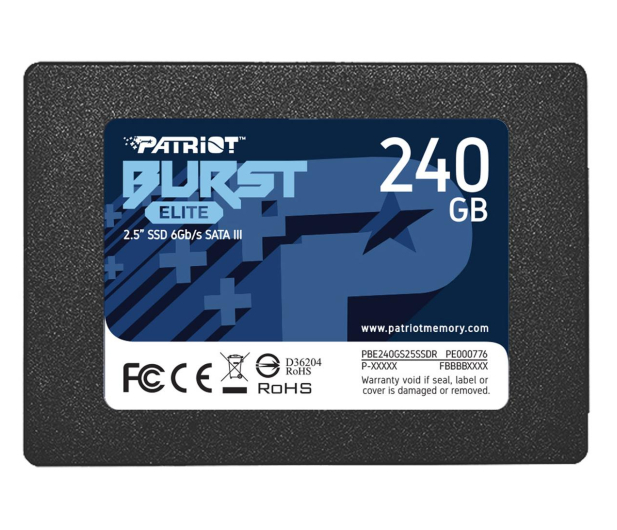 Patriot 240GB 2,5" SATA SSD BURST ELITE - 622636 - zdjęcie